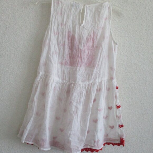 ASOS Embroidered Smock Top white size 4 sheer - Picture 4 of 16